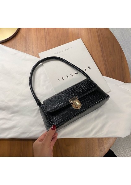 Kadınlar Için Moda Çanta Yeni Moda Kore Tarzı Taş Desen El Omuzdan Askili Çanta Koltuk Altı Çantası (Yurt Dışından)