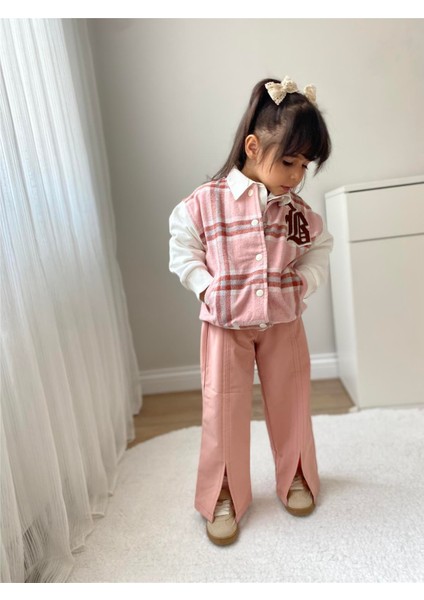 Ekose Desen Kolej Ceketi Pembe fiyatları