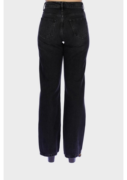 Antrasit Yüksek Bel Regular Bootcut Patı Fermuarlı Jean Pantolon C 6001-005 fiyatları