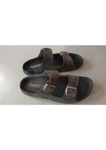 Esem Iki Toka Rahat Taban Günlük Antrasit Renk Terlik fiyatları