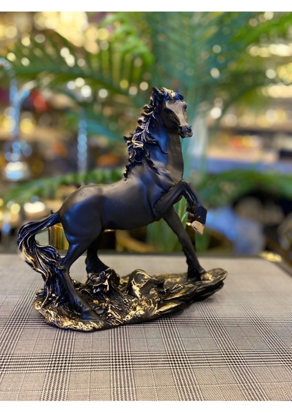 Tekno Trust Siyah At ,dekoratif At ,at Biblo,at Heykeli ,siyah Aksesuar