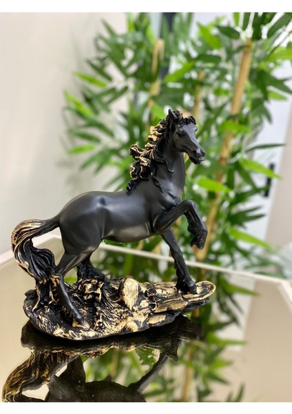 Tekno Trust Siyah At ,dekoratif At ,at Biblo,at Heykeli ,siyah Aksesuar modelleri