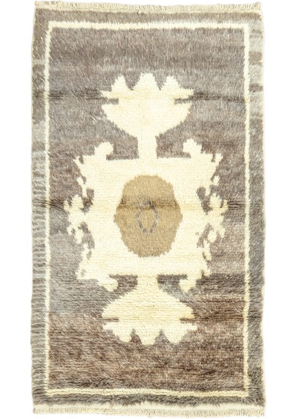 Merda Ilkel Tasarımlı El Dokuma Halı 125X215 cm