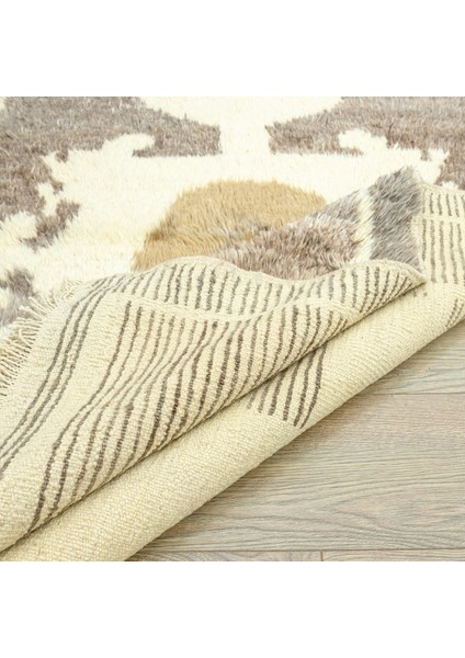 Merda Ilkel Tasarımlı El Dokuma Halı 125X215 cm