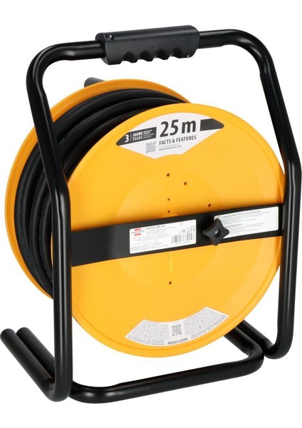 Brobusta Serisi IP44 Lisanslı Cee Soket Girişli 25 Metre H07RN-F 5g4.0 Kablo Özellikli Makaralı Kablo