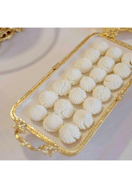 Sierra Altın Detaylı Kulplu Porselen Sunumluk Dikdörtgen (35 x 26 Cm) fırsatları