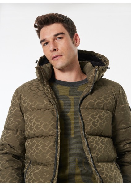 Yeşil Erkek Mont M4BL42WG9L2F8LA Monogram Puffa Jkt