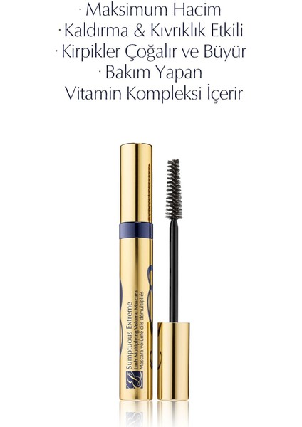 Maskara Seti - Sumptuous Extreme Mascara Göz Bakım Seti Maskara 8ml, Göz Kremi 5ml, Temizleyici 30ML