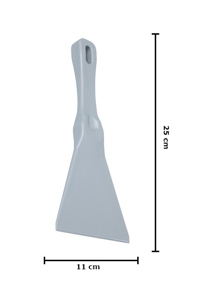 Gıda Sınıfı Renk Kodlu Spatula 11 cm - Gri