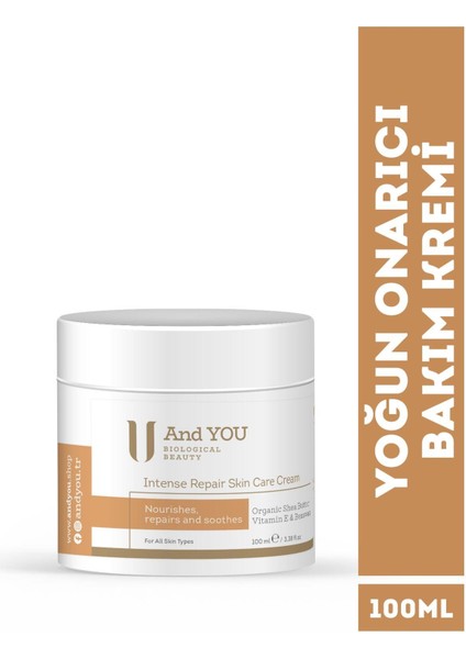 And You Intense Repair Skin Care Cream / Yoğun Nemlendirici Cilt Bakım Kremi 100 Ml