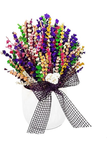 Tekno Trust Lavanta Alberobello&kokulu Mor Aromatik Kuru Çiçek&dekoratif Çiçek& 20-25 cm