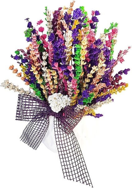 Tekno Trust Lavanta Alberobello&kokulu Mor Aromatik Kuru Çiçek&dekoratif Çiçek& 20-25 cm