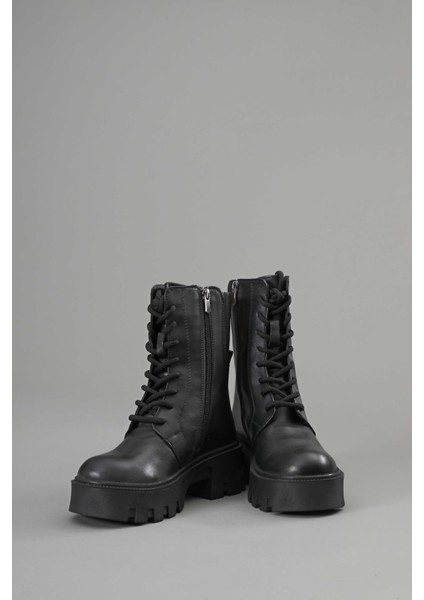 Bağcıklı Fermuarlı Hakiki Deri Kadın Bot fırsatları