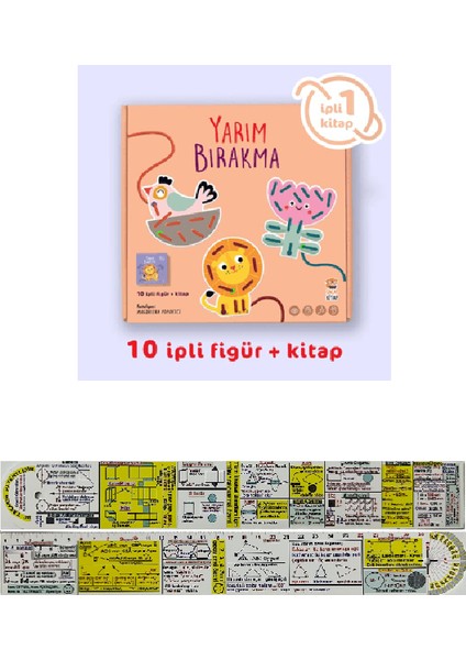 Yarım Bırakma İpli Kitap - Matematik Öğreten Cetvel