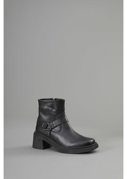 Bilek Hizası Kemerli Hakiki Deri Siyah Nubuk Kadın Bot fiyatları