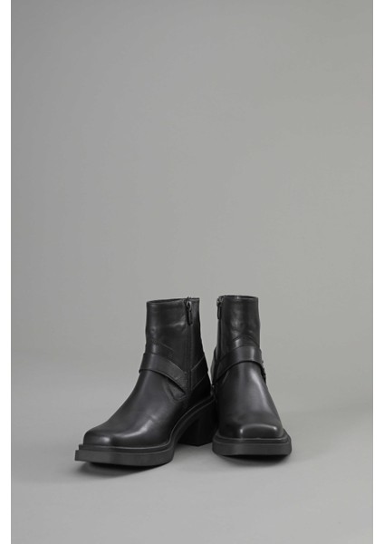 Bilek Hizası Kemerli Hakiki Deri Siyah Nubuk Kadın Bot fırsatları