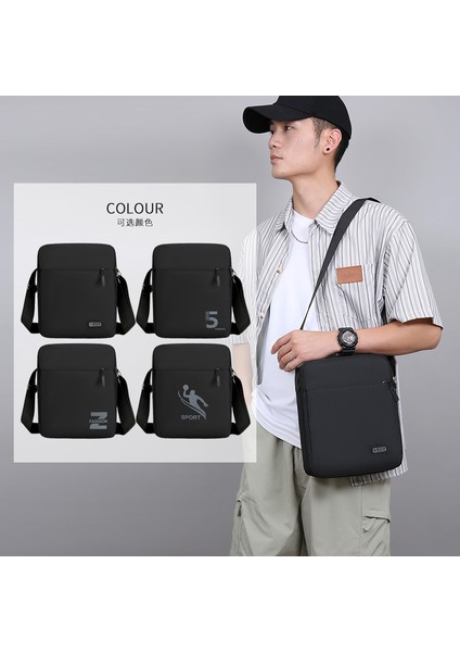 Elite Mc Yeni Erkek Crossbody Çanta Büyük Kapasiteli Lamine Kentsel Moda Erkek Sırt Çantası Crossbody Çanta (Yurt Dışından)