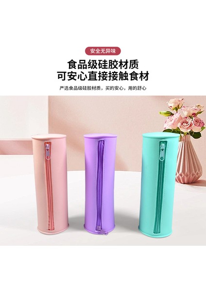 Silikon Kalem Kutusu Öğrenci Kırtasiye Malzemesi Saklama Kutusu Kalem Kutusu Makyaj Kalemi Saklama Çantası Tuvalet Malzemeleri Saklama Kutusu Kova Çantası (Yurt Dışından) fiyatları