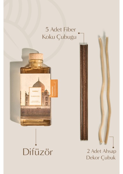 Parfüm Difüzörü Çay Serisi KUNDAL Perfume Diffuser Tea Edition 140ml (Darjeeling)