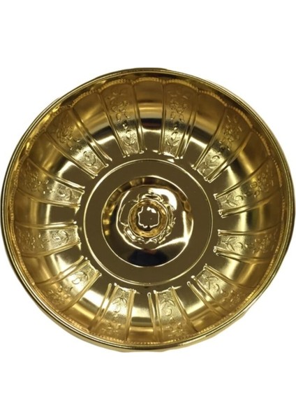 Otantik Osmanlı Tas Motifli Hamam Tası Sarı