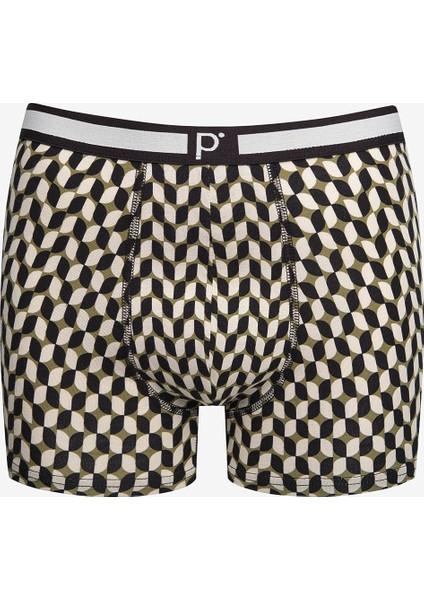 Basic Detailed 3lü Çok Renkli Boxer