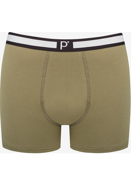 Basic Detailed 3lü Çok Renkli Boxer