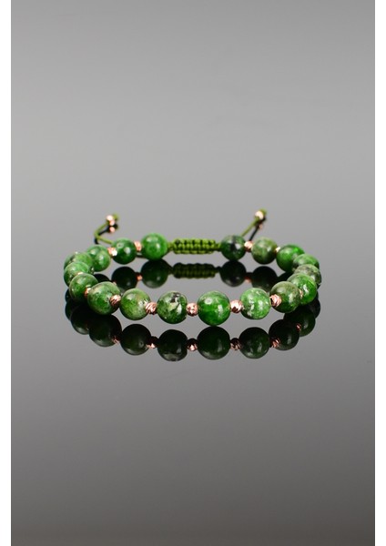 Diopsit Doğal Taş Makrome Bileklik indirimleri