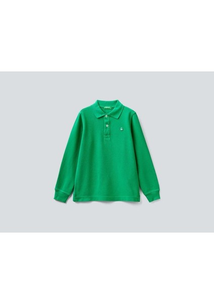 Erkek Çocuk Yeşil Polo Yaka Tişört Model Kodu: 222A3089C300K