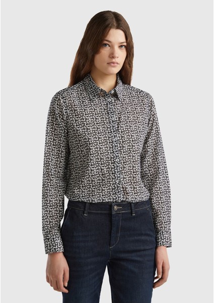 Kadın Beyaz Gömlek Model Kodu: 124P5OA95Q8U4