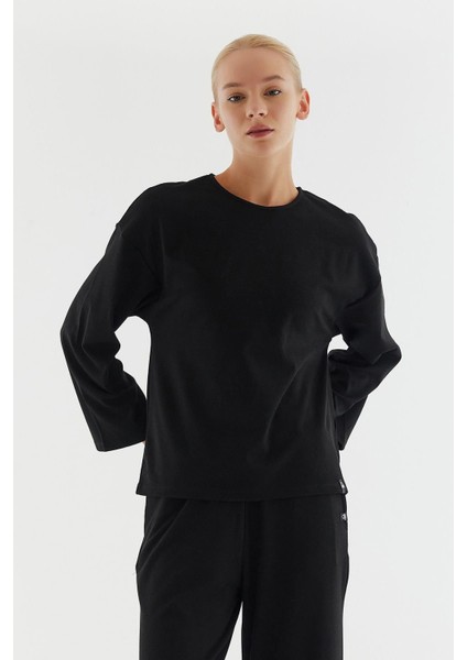 Kadın Siyah Pijama Üst Model Kodu: 72275