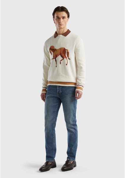 Erkek Krem Kazak Model Kodu: 124P1594K106P