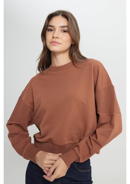 Kadın Kahverengi Sweatshırt Model Kodu: W242451825 modelleri