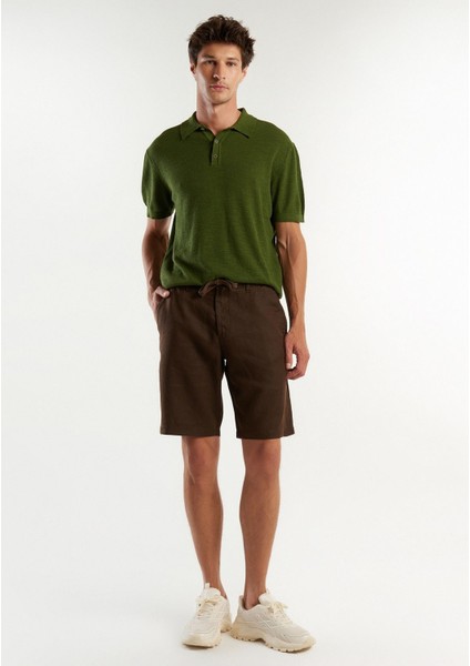 Erkek Haki Şort Model Kodu: 124P4AGH59578