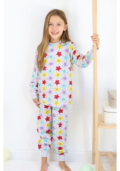 Kız Çocuk Baskılı Ince Basic Pijama Takımı modelleri