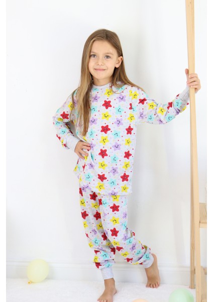 Kız Çocuk Baskılı Ince Basic Pijama Takımı fırsatları