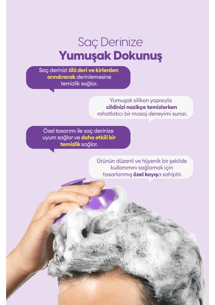 Saç Derisi Masaj Tarağı KUNDAL Shampoo Brush fiyatları
