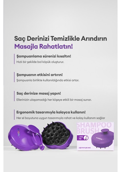Saç Derisi Masaj Tarağı KUNDAL Shampoo Brush fırsatları