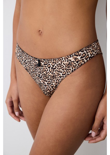 Leopard V Kesim Çok Renkli Brazilian Külot