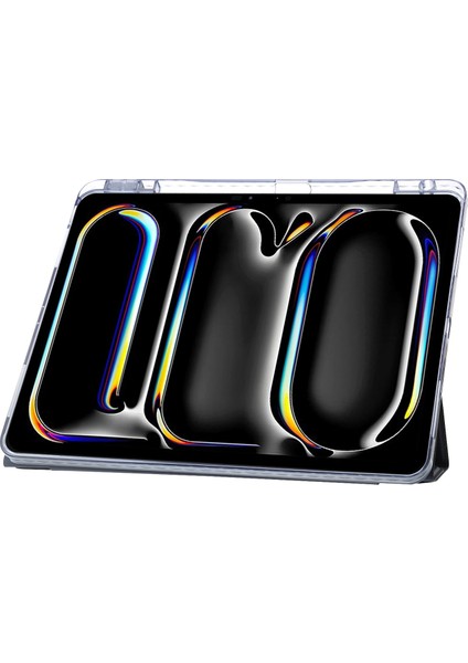 iPad Pro 11 2024 Için Deformasyon Deri Kılıf (Yurt Dışından)