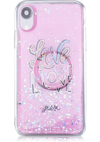 iPhone Xr 6.1 Kılıf Pop Soket Renkli Vale Silikon