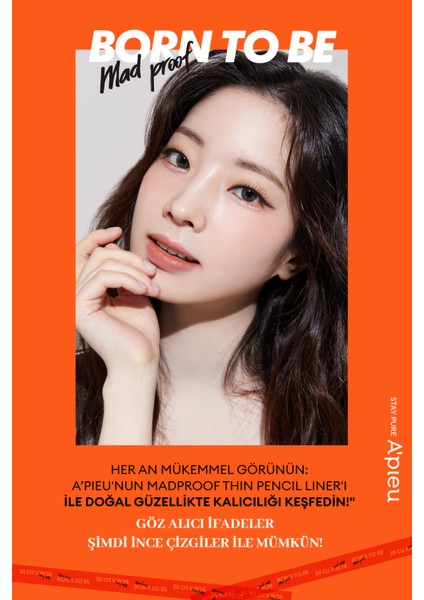 Suya Dayanıklı, İnce Uçlu Jel Göz Kalemi A'PIEU Born To Be Madproof Thin Pencil Liner (No.01) fiyatları