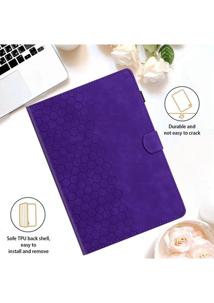 Samsung Galaxy Tab A7 Lite T220 Için Kabartmalı Pu Kılıf (Yurt Dışından) fiyatları