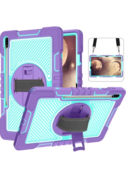 Samsung Galaxy Tab A7 Lite Için Silikon + Pc Tablet Kılıfı (Yurt Dışından)