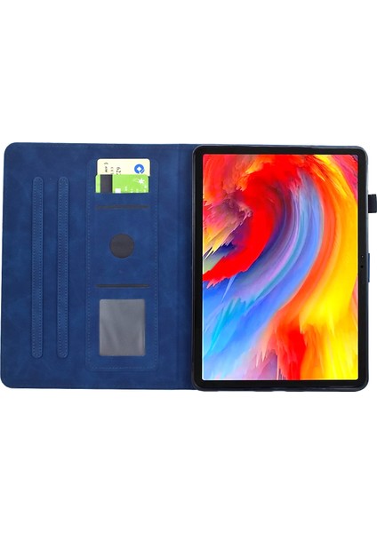 Samsung Galaxy Tab A7 Lite T220 Için Kabartmalı Deri Kılıf (Yurt Dışından)