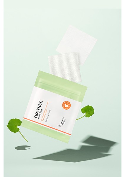 Yağlanma ve Akneye Eğilimli Ciltler İçin Gözenek Bakım Pedi A'PIEU The Pure Tea Tree Pore Pad