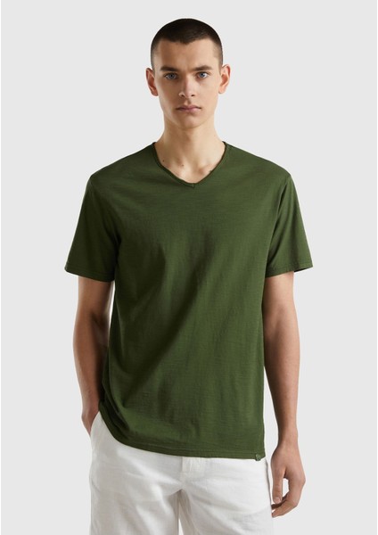 Erkek Yeşil Tişört Model Kodu: 124P3JE1J4264