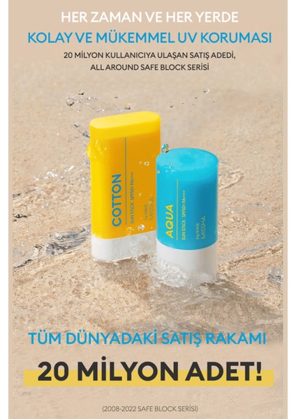 Stick Güneş Kremi ve Göz Altı Bakım Seti All Around Safe Block Aqua Sun Stick Set SPF50+/PA++++