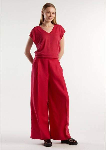 Kadın Fuşya Pantolon Model Kodu: 124P4AGHDF016