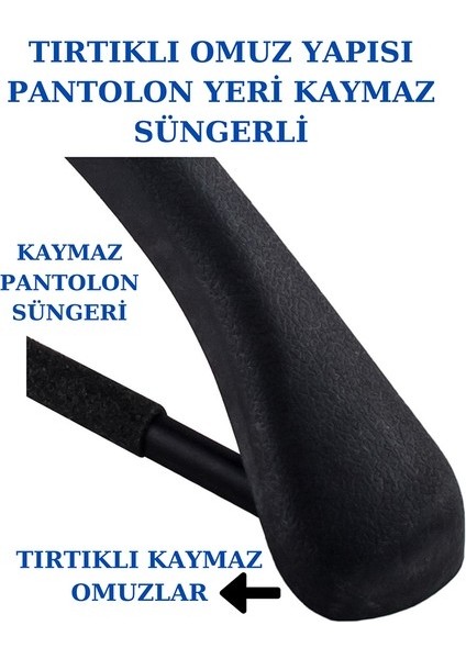 20 Adet Plastik Yüksek Kalite Ceket Askısı, Elbise Askısı, Takım Elbise Askısı fırsatları
