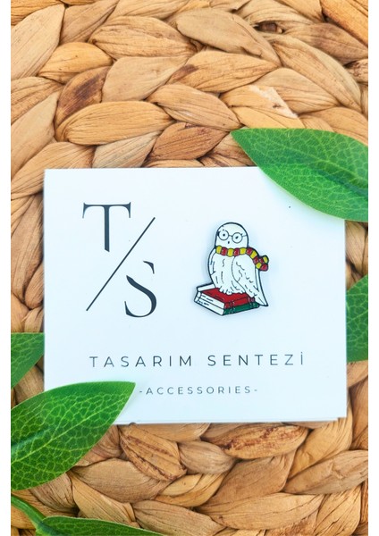 Rozet Metal Broş Harry Potter Baykuş Hedwig Çizgi Film Yaka Okul Çanta Kıyafet Şapka Takı Aksesuar